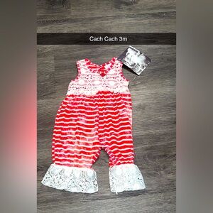 Baby girls Cach Cach 3m romper NWT